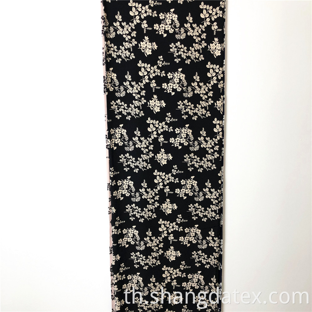 Black And White Rayon Printed